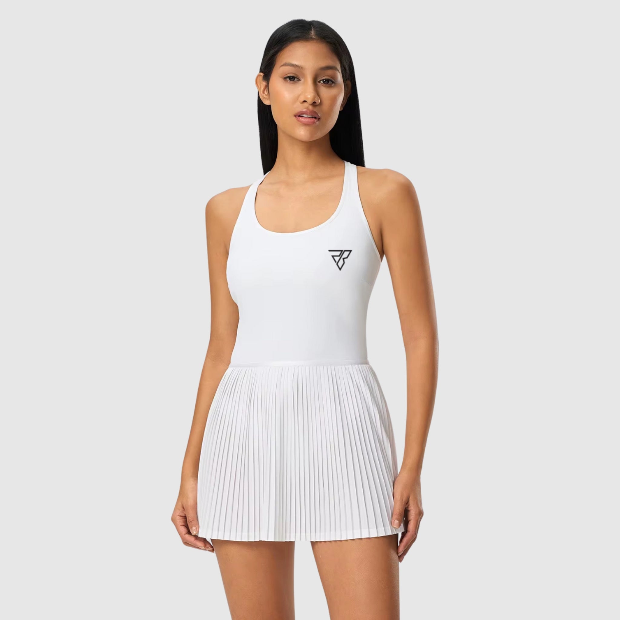 Cross Back Pleated Tennis Dress