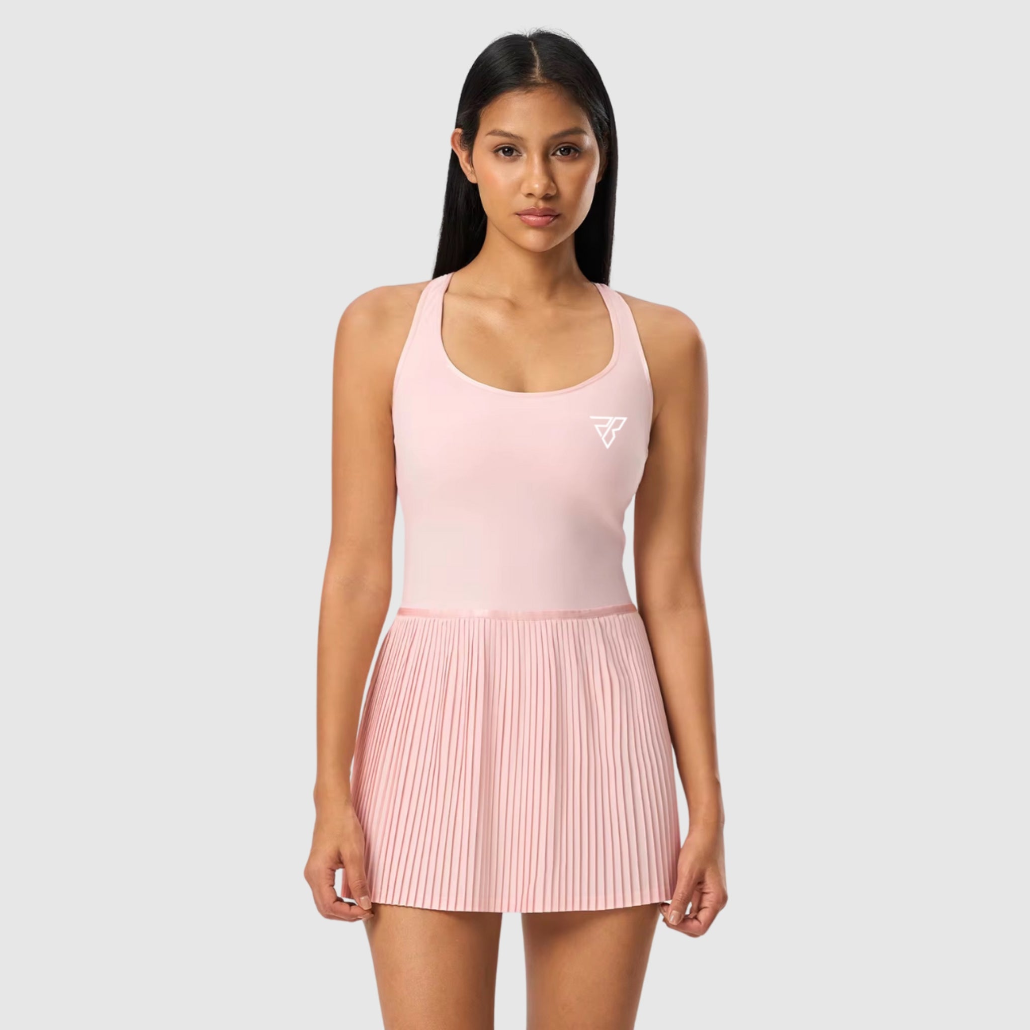 Cross Back Pleated Tennis Dress
