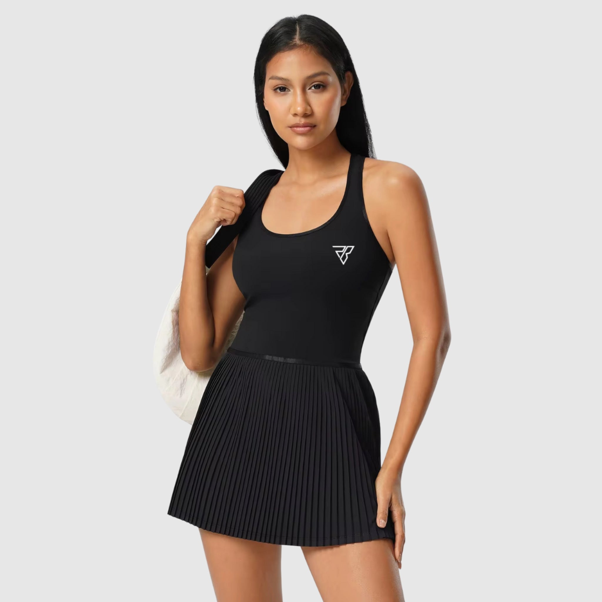 Cross Back Pleated Tennis Dress