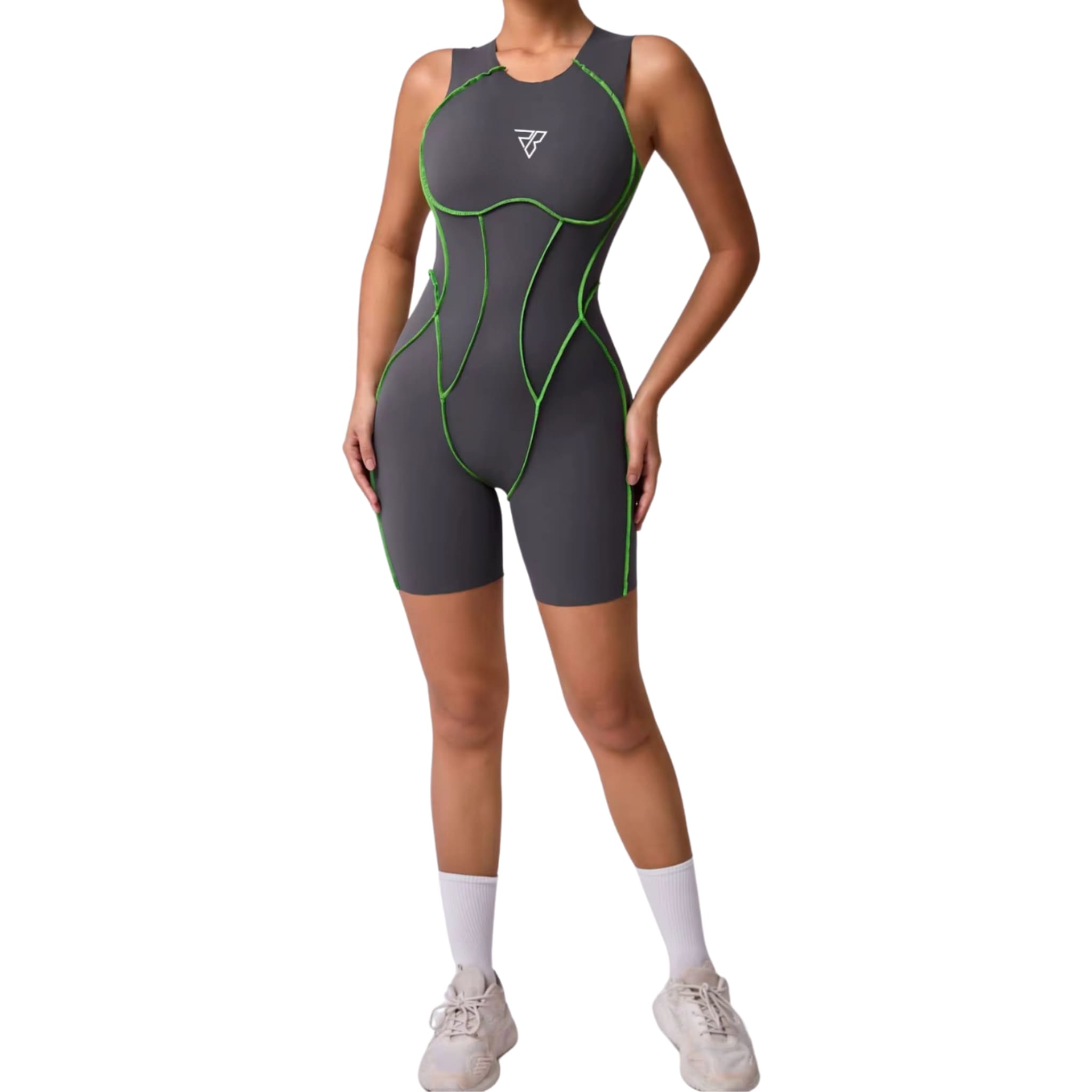 Jumpsuit Set Line Contrasting