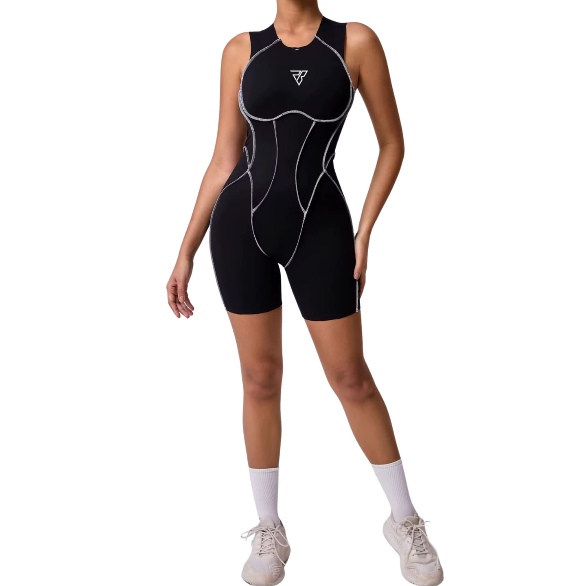 Jumpsuit Set Line Contrasting