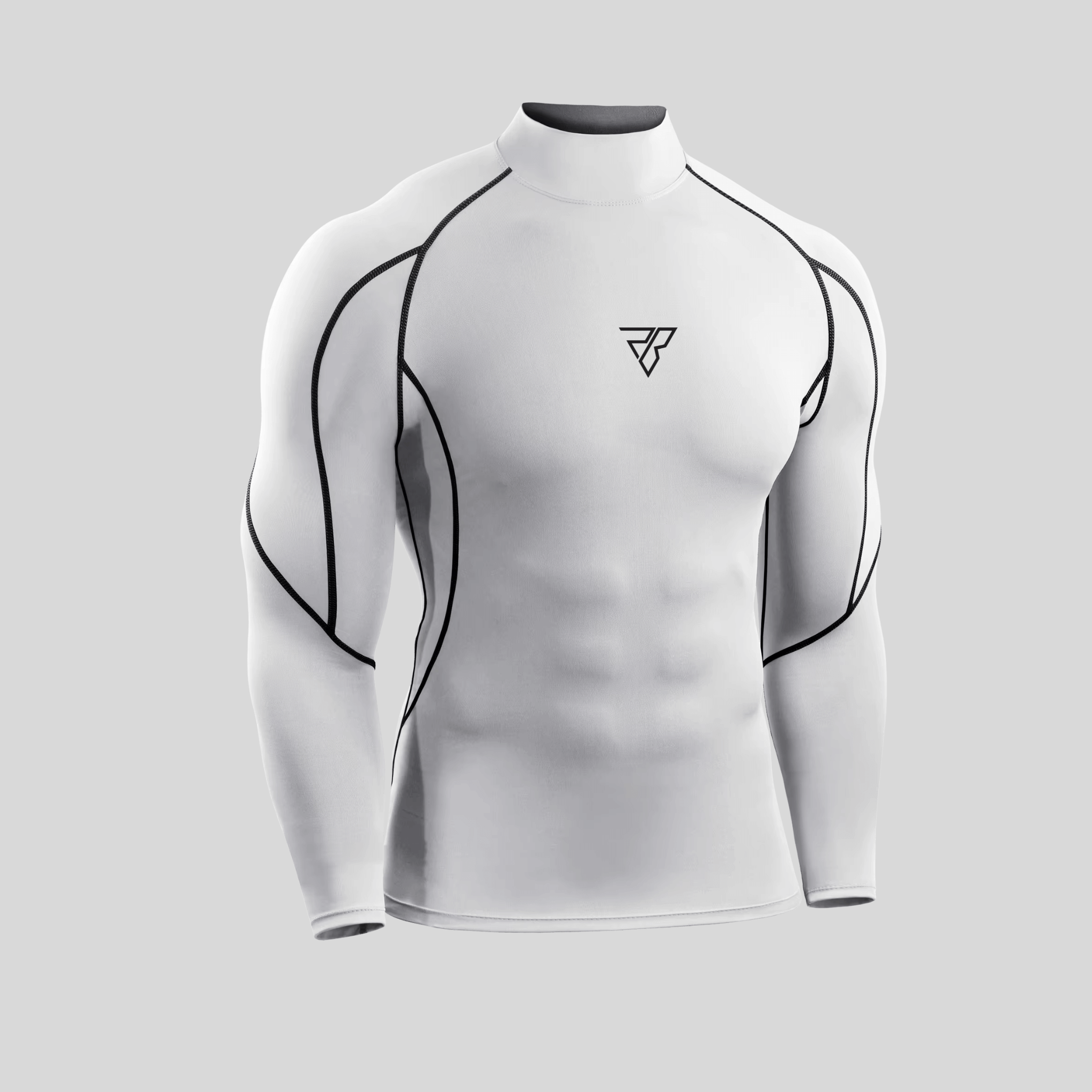 Long-Sleeve Compression Shirt - Stand Up Collar