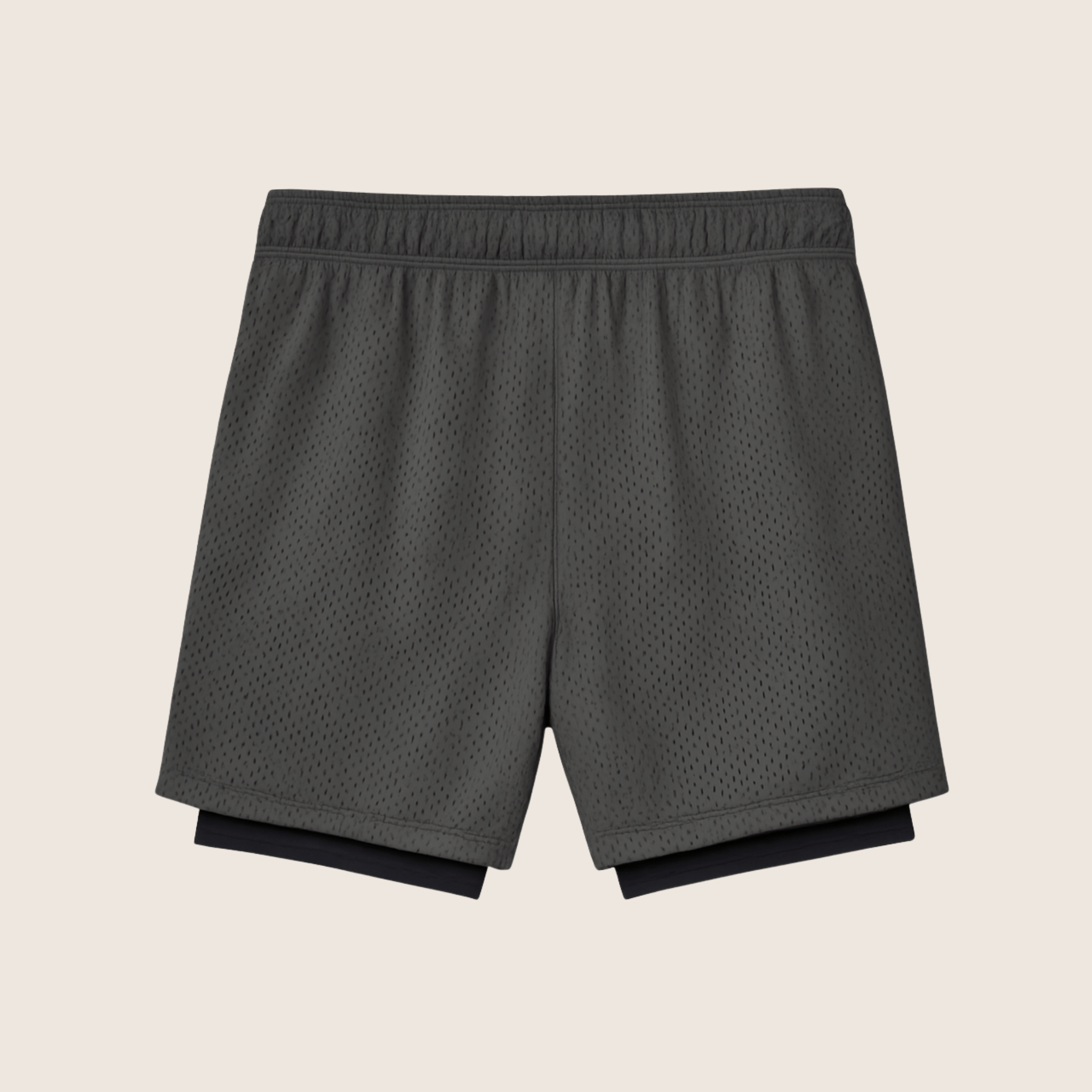 Athletic Mesh Shorts – Black Layer