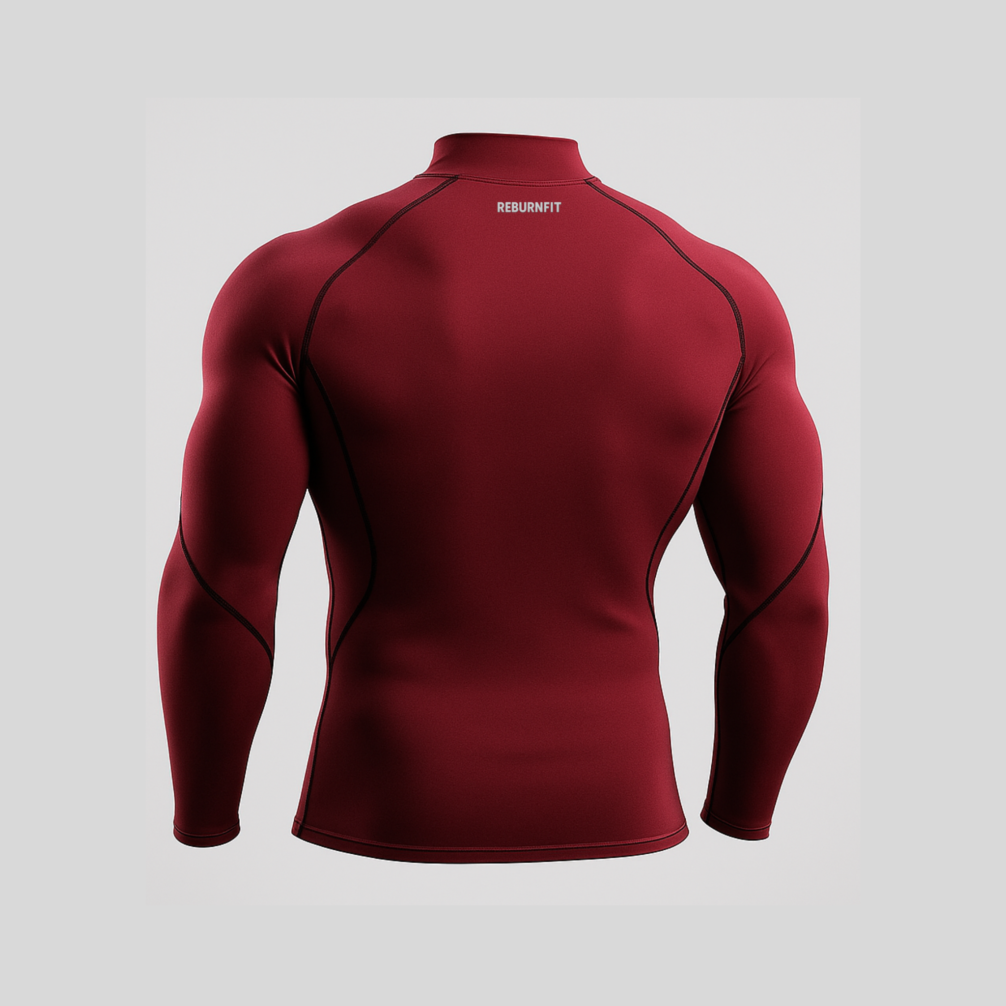 Long-Sleeve Compression Shirt - Stand Up Collar