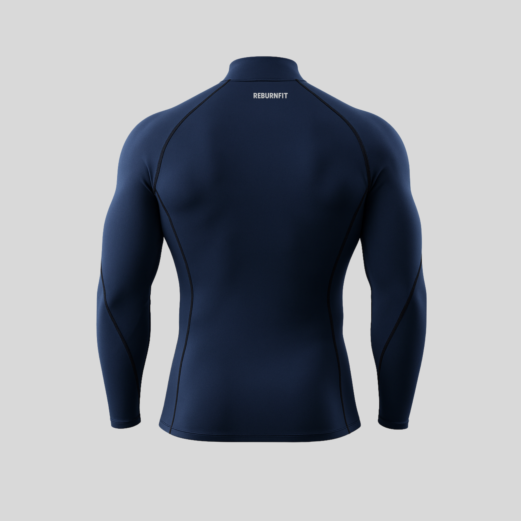 Long-Sleeve Compression Shirt - Stand Up Collar