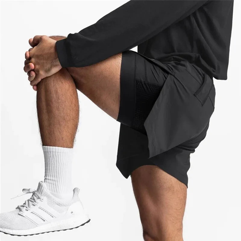 2-IN-1 Men's Running Shorts