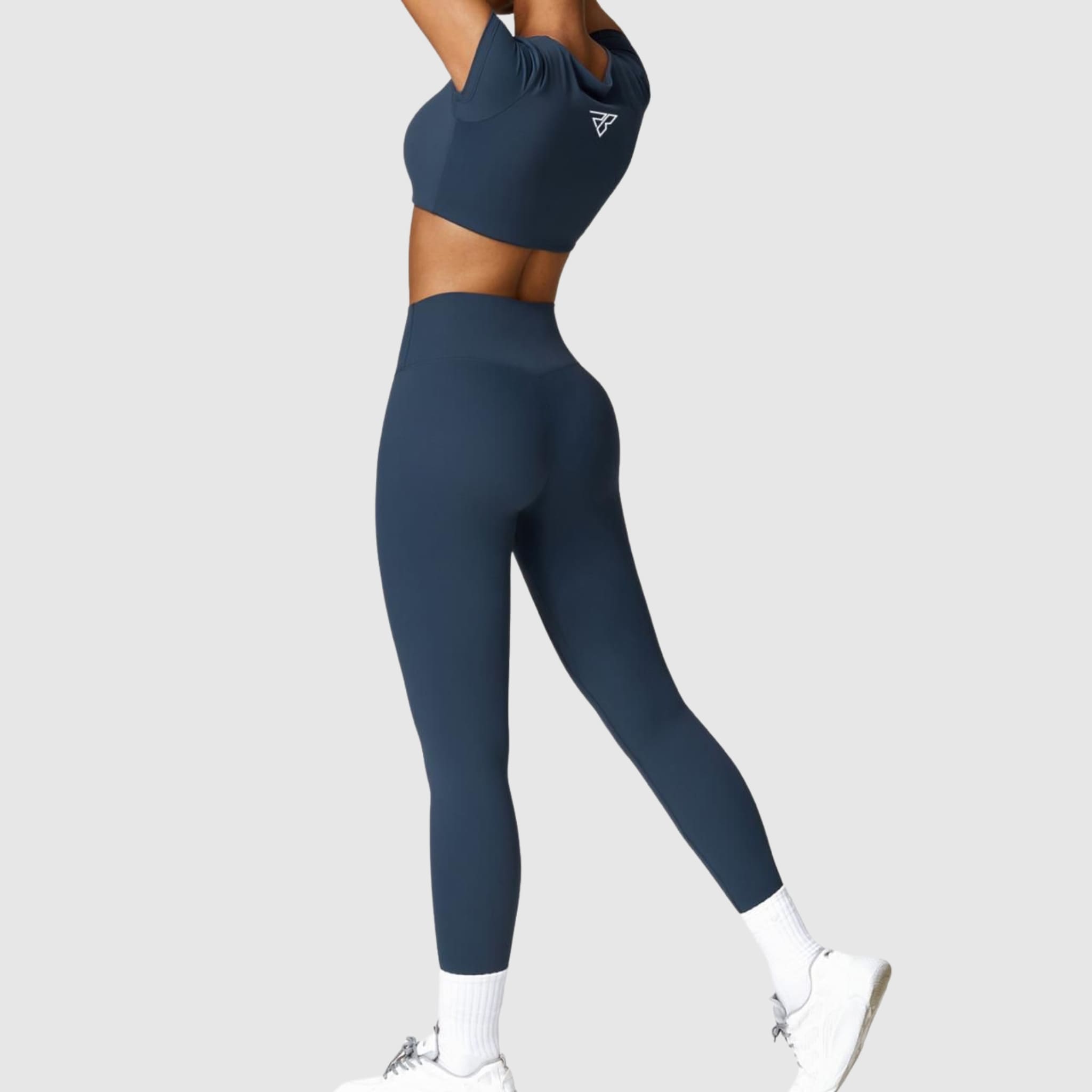 Ensemble t-shirt court et leggings extensibles