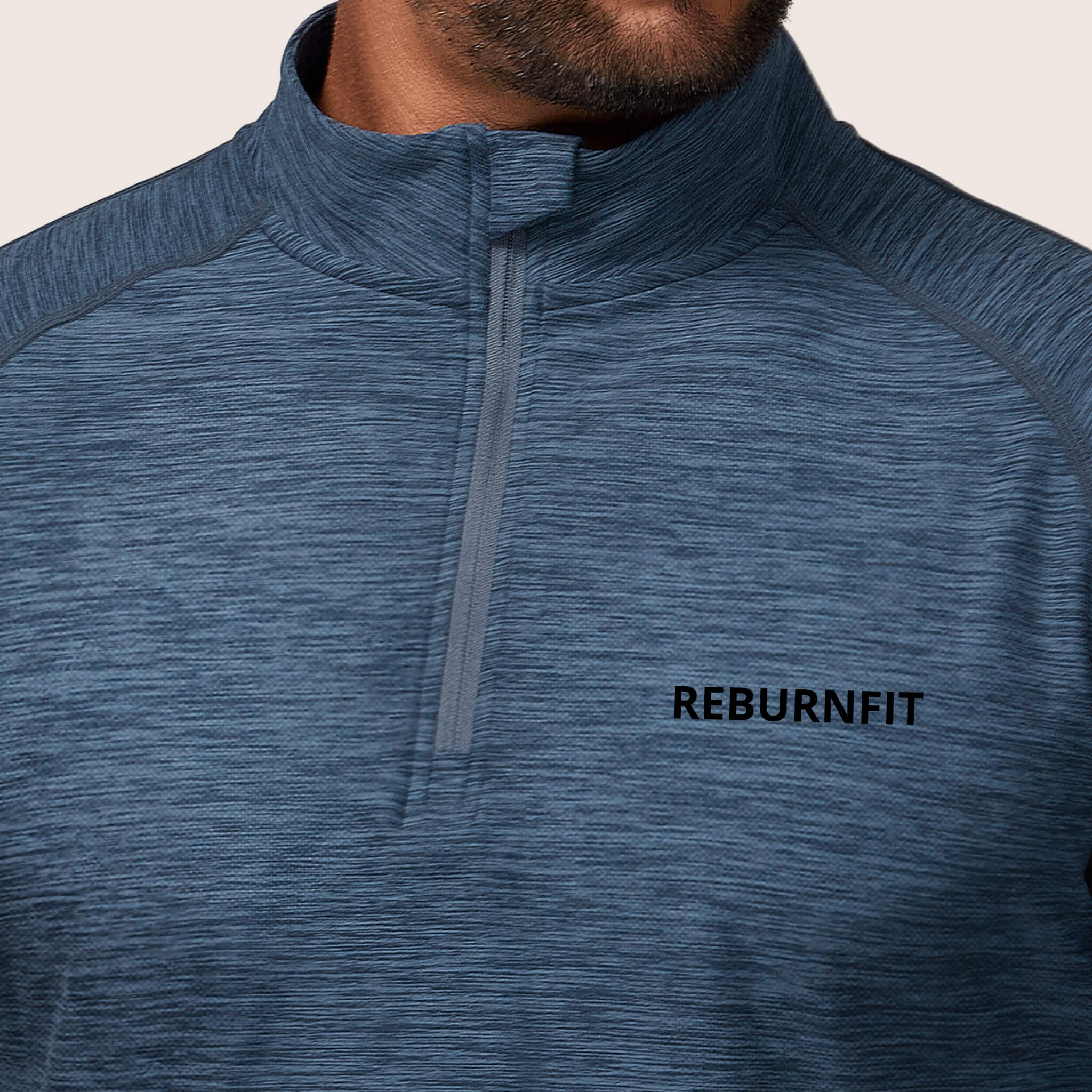 High Collar Zip-up Long Sleeve