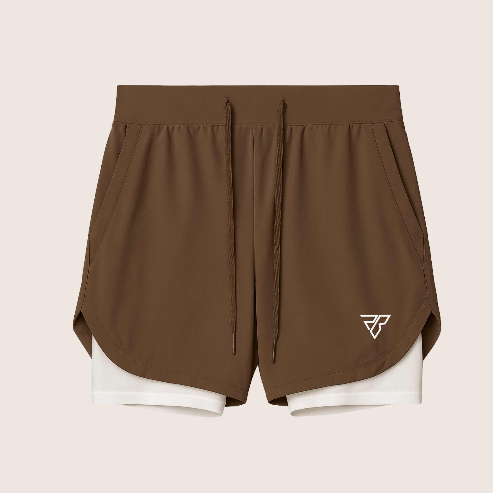UltraBreathe Dual- White Layer Training Shorts