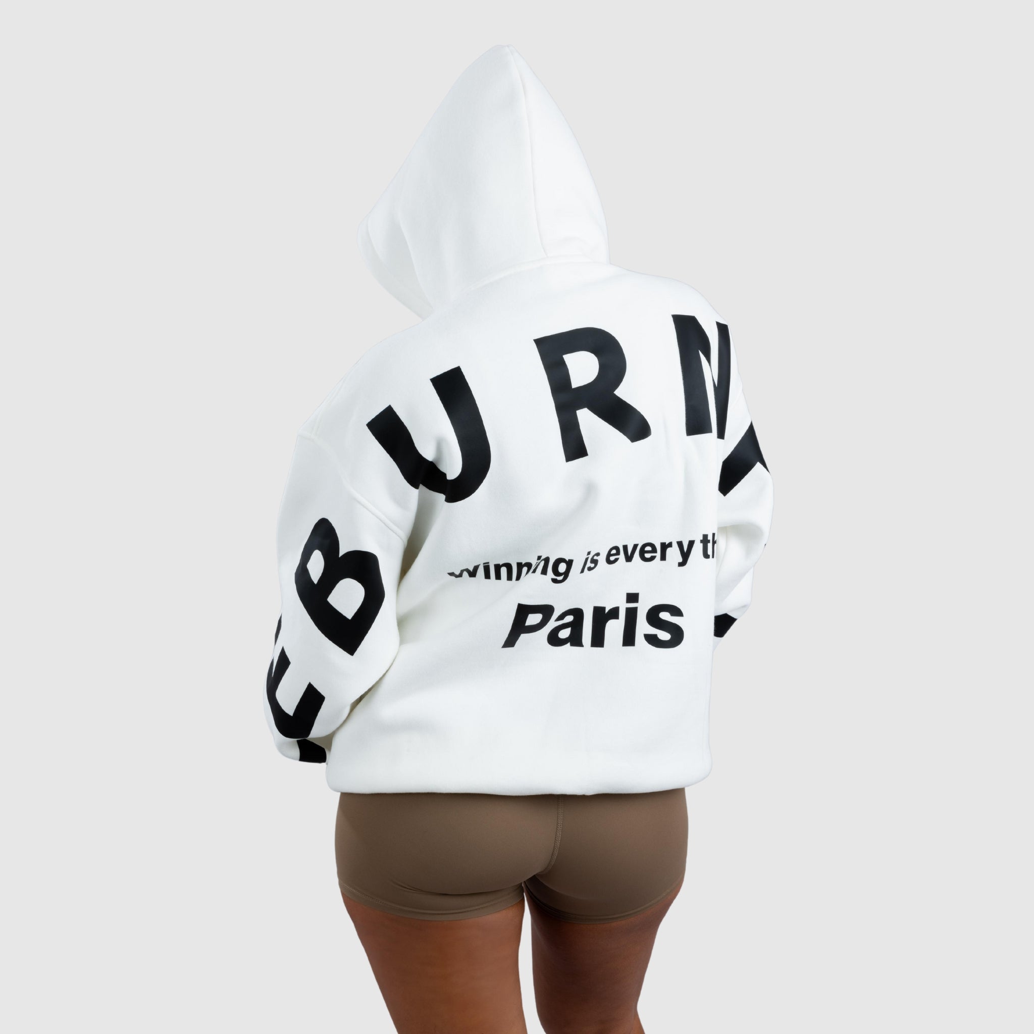 Sweat à capuche imprimé surdimensionné avec poche