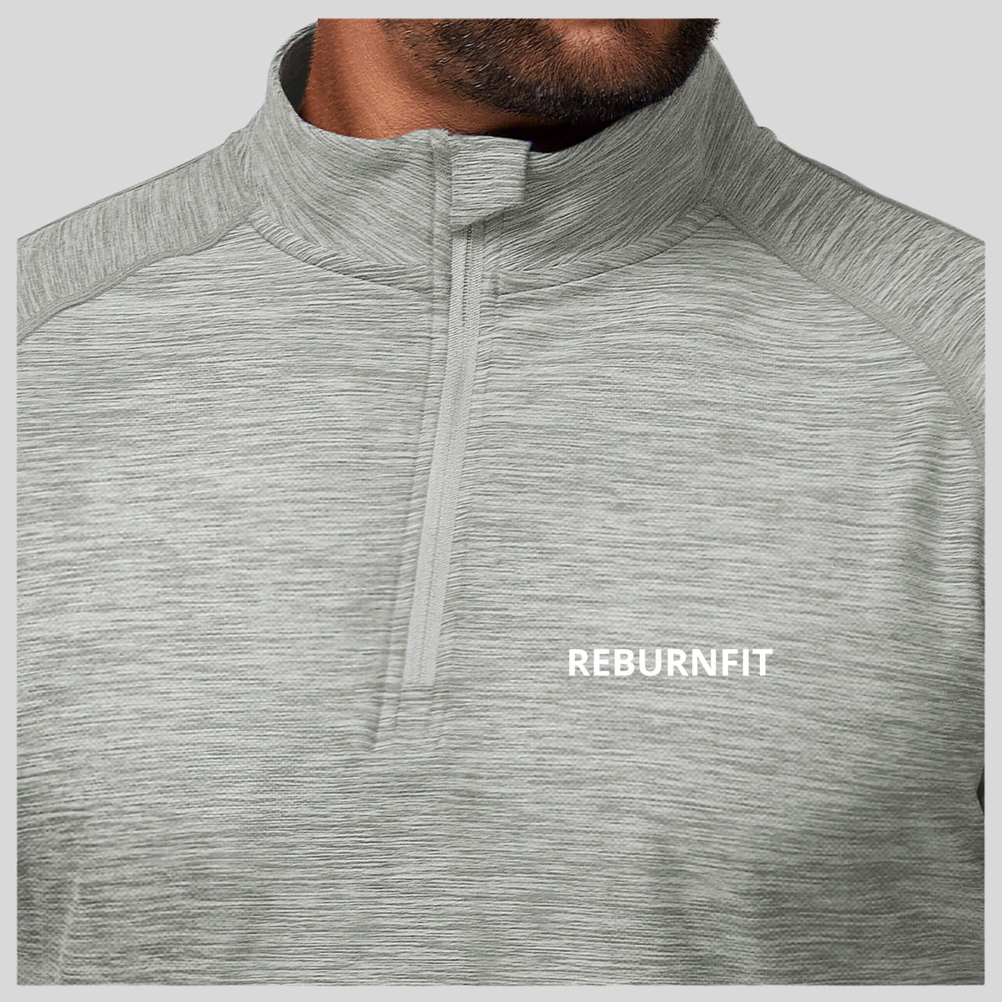 High Collar Zip-up Long Sleeve