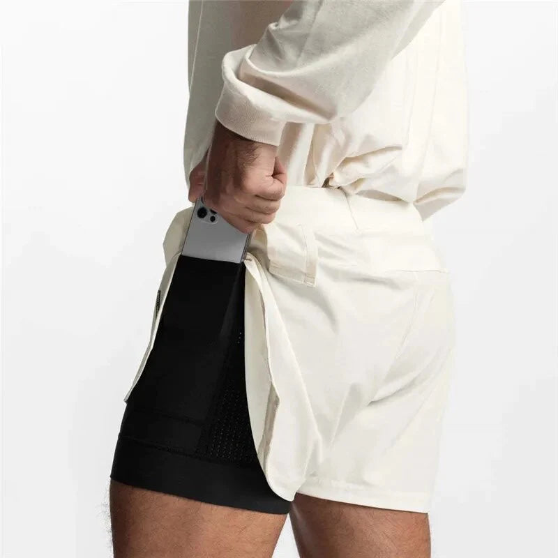 2-IN-1 Men's Running Shorts