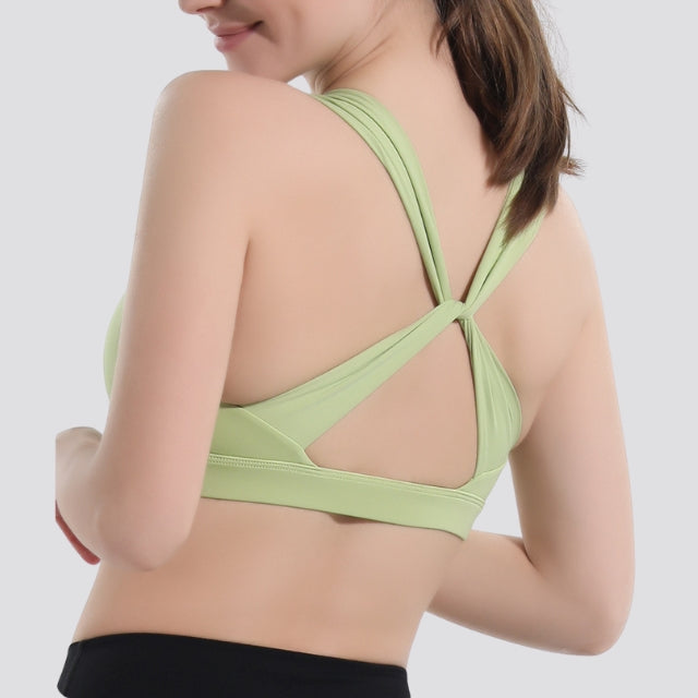 soutien-gorge ouvert croisé dans le dos