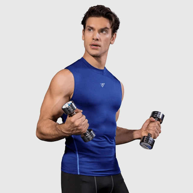 High Neck Tight Sleeveless Vest
