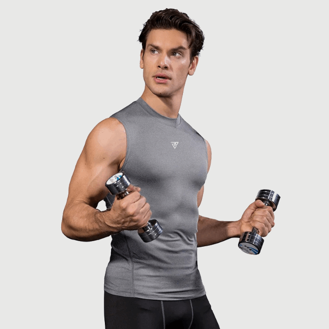 High Neck Tight Sleeveless Vest