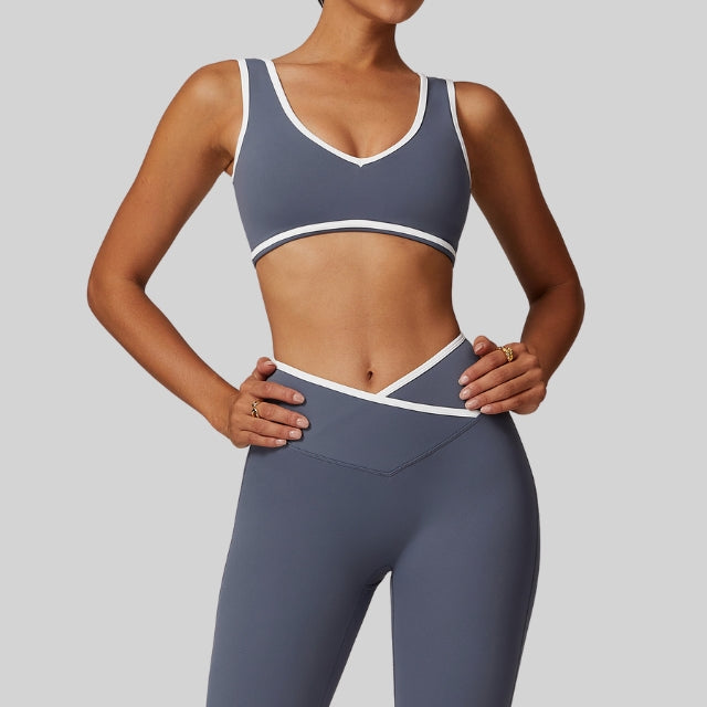 Soutien-gorge de sport rembourré élastique