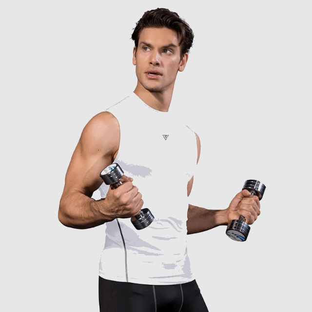 High Neck Tight Sleeveless Vest