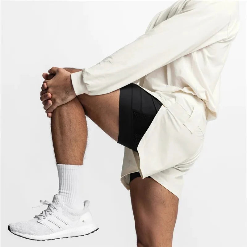 2-IN-1 Men's Running Shorts