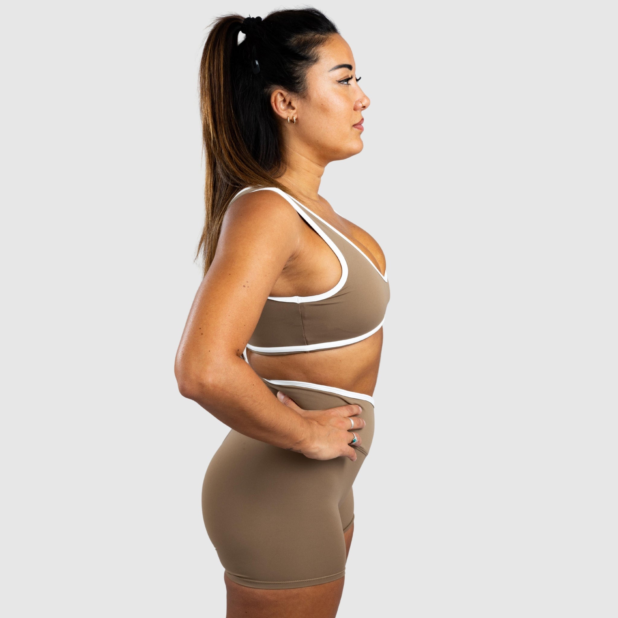 Soutien-gorge de sport rembourré élastique