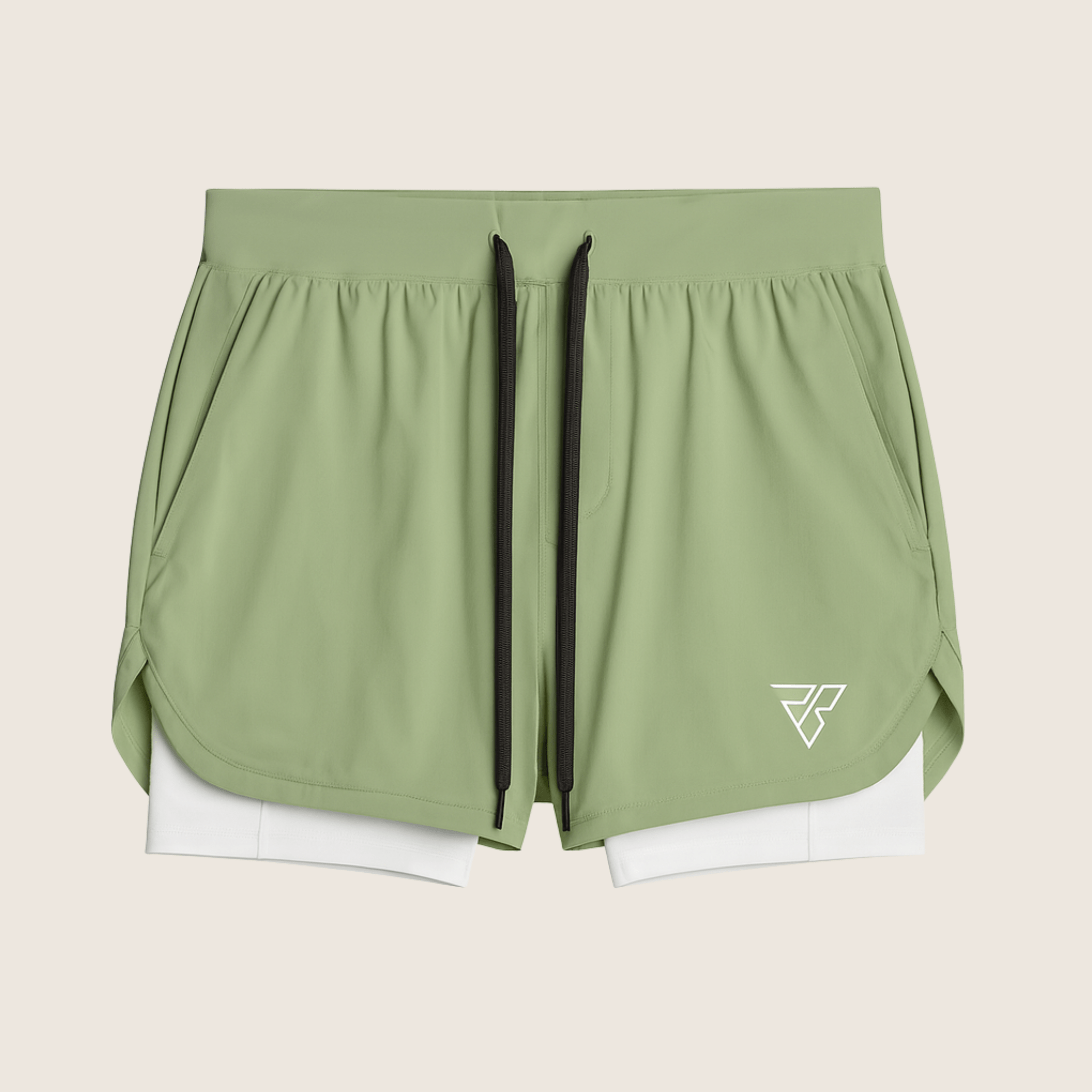 UltraBreathe Dual- White Layer Training Shorts