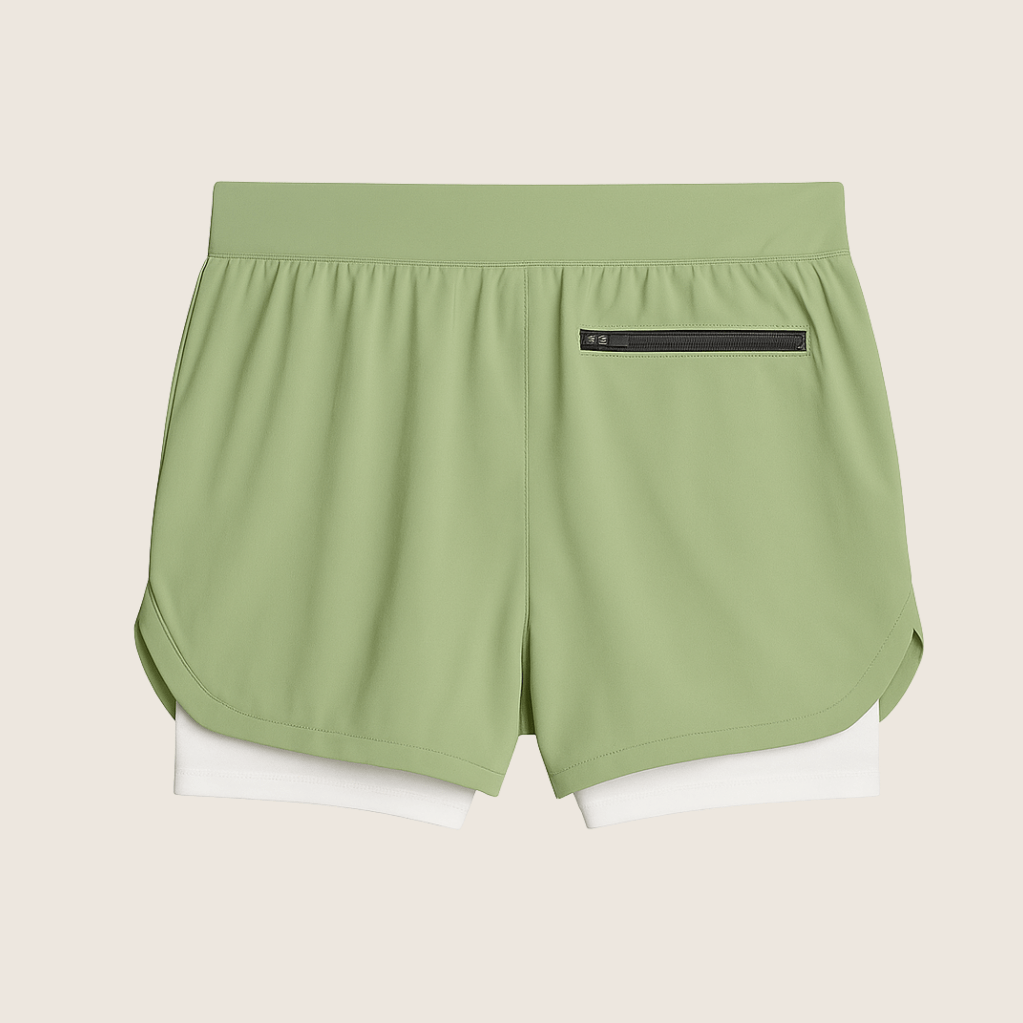 UltraBreathe Dual- White Layer Training Shorts