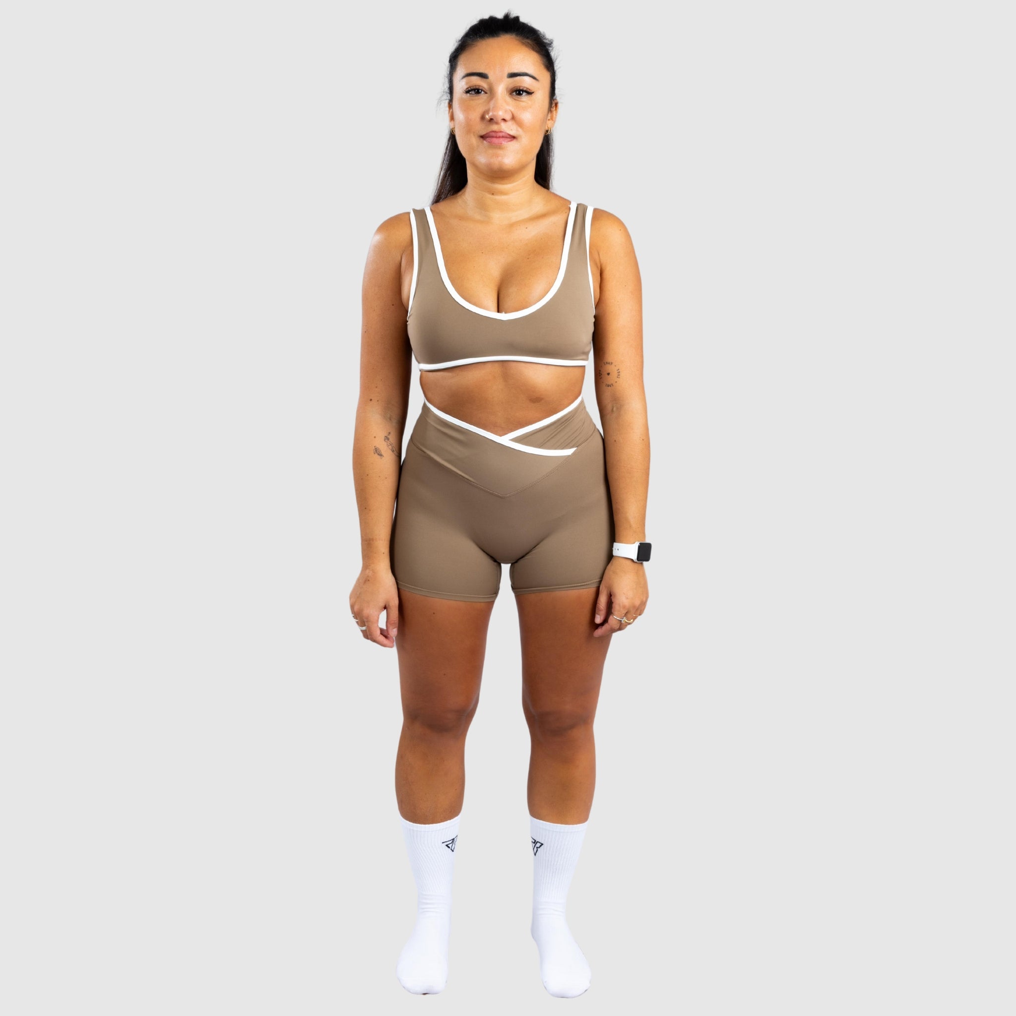 Soutien-gorge de sport rembourré élastique