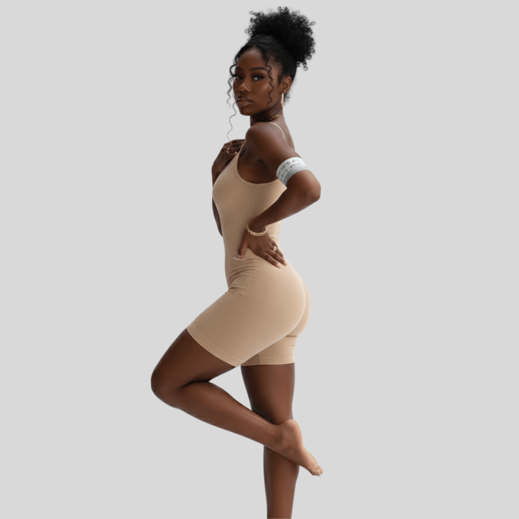 SculptFlex Ribbed One-Piece Jumpsuit
