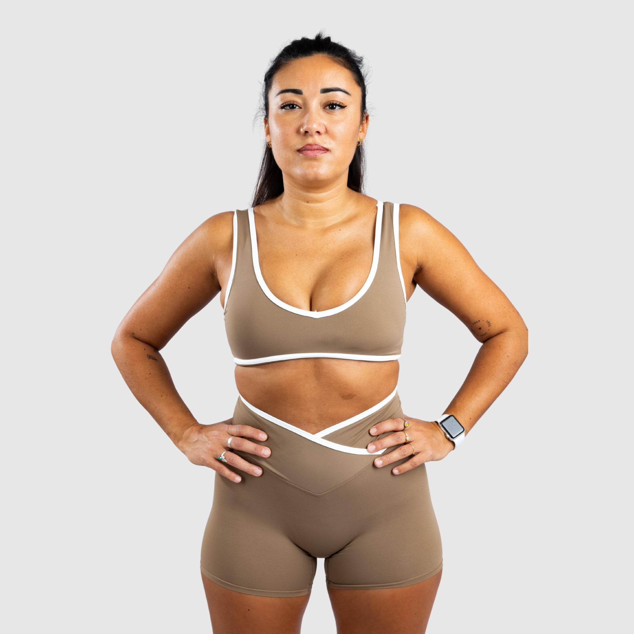 Soutien-gorge de sport rembourré élastique