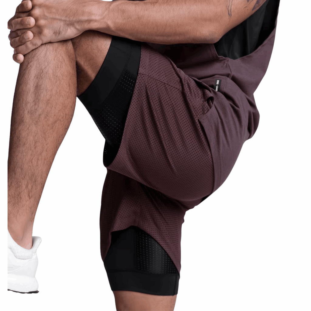 Athletic Mesh Shorts – Black Layer