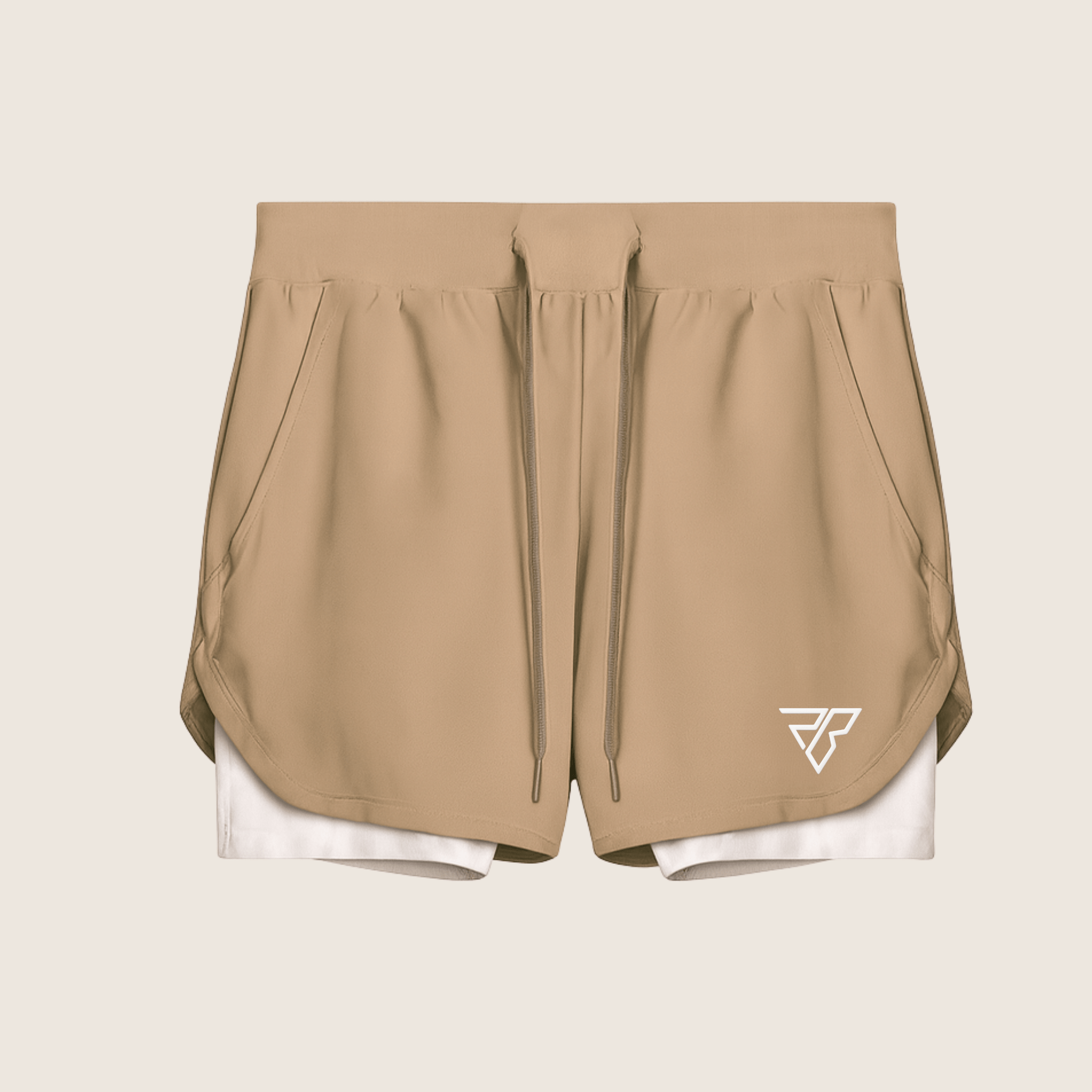 UltraBreathe Dual- White Layer Training Shorts