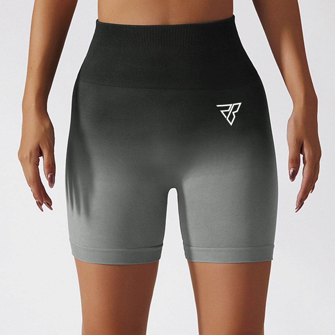 Gradient High Waist Scrunch Bum Shorts