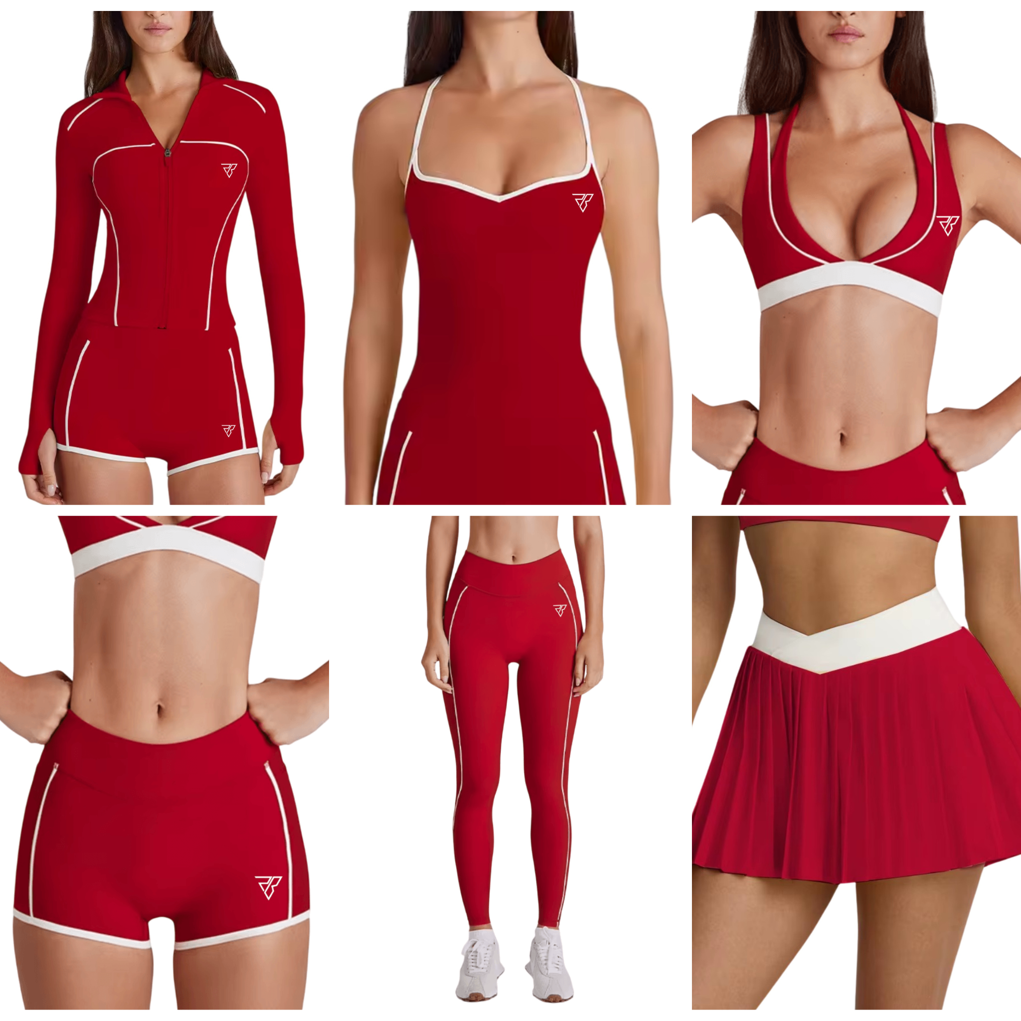 Contoured Sculpt 6 pcs Set - Red