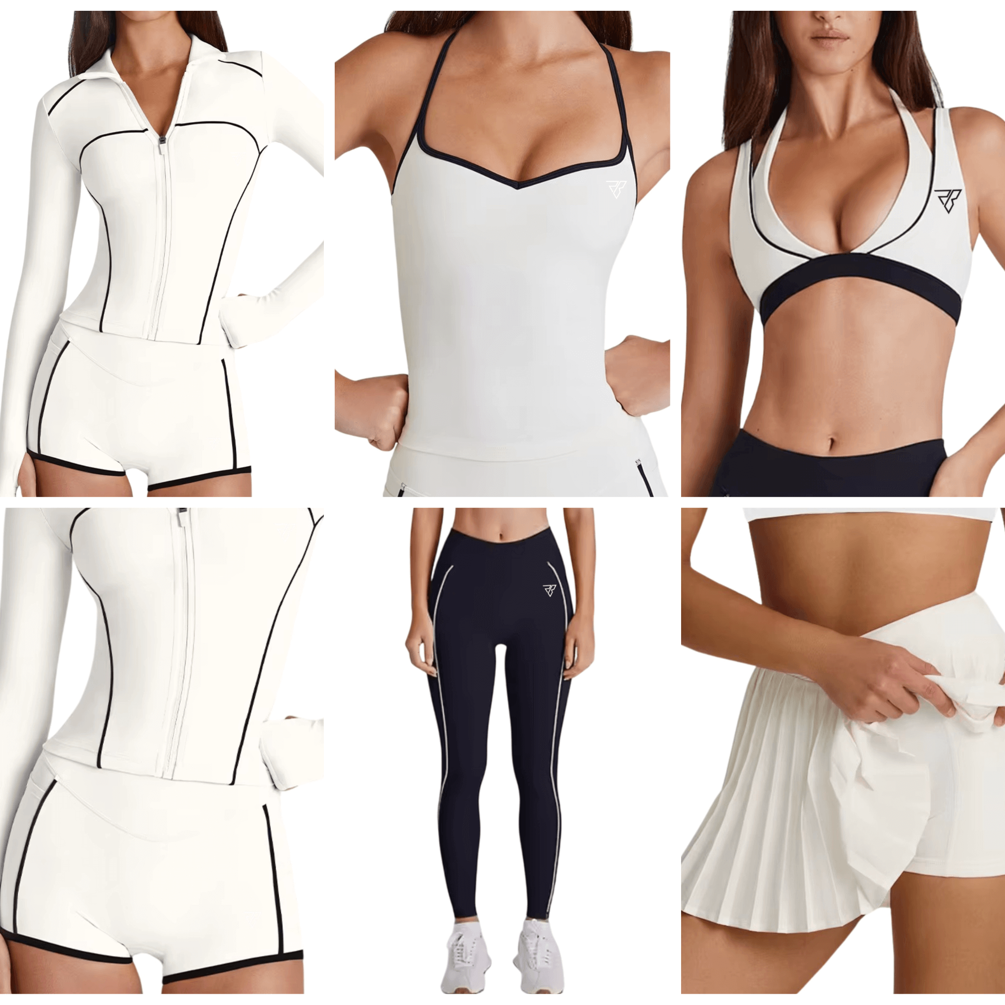 Contoured Sculpt 6 pcs Set - White