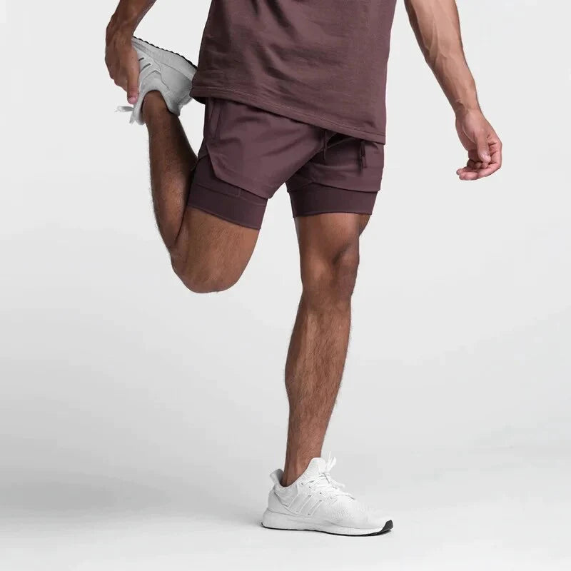 2-IN-1 Men's Running Shorts