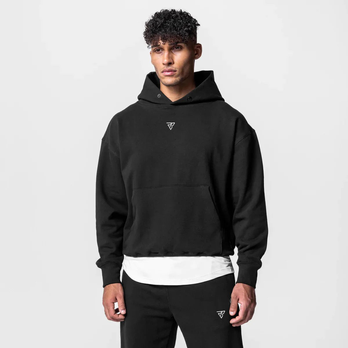 Ensemble complet en coton, sweat à capuche et pantalon de jogging avec poche kangourou