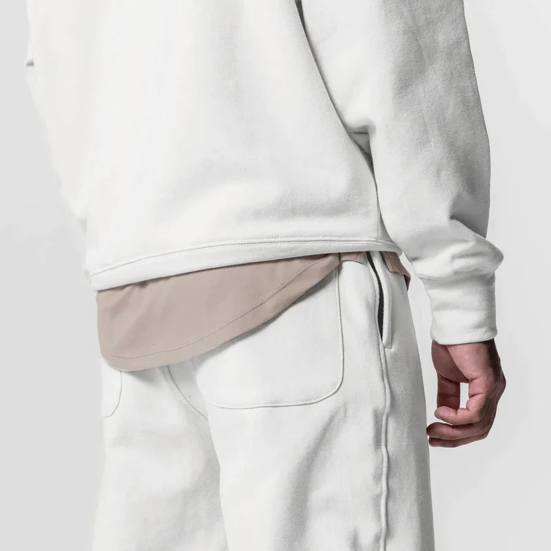 Ensemble complet en coton, sweat à capuche et pantalon de jogging avec poche kangourou