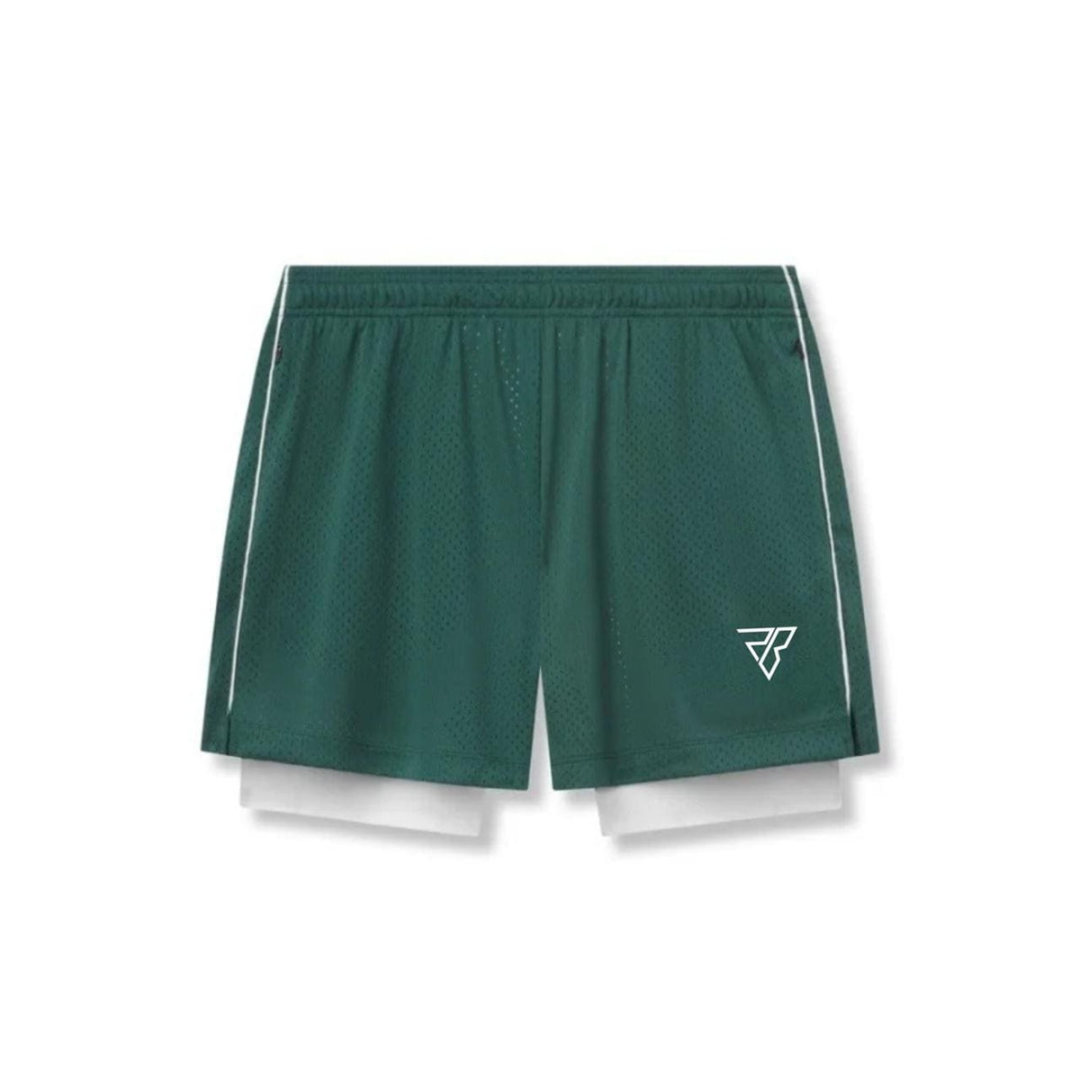 Athletic Mesh Shorts – White Layer