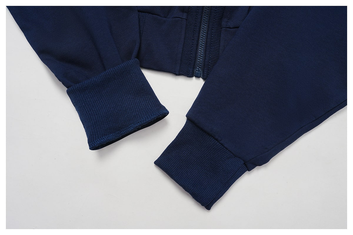 Zip-Through Loose Hoodie & Shorts Set