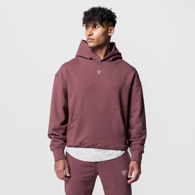 Ensemble complet en coton, sweat à capuche et pantalon de jogging avec poche kangourou