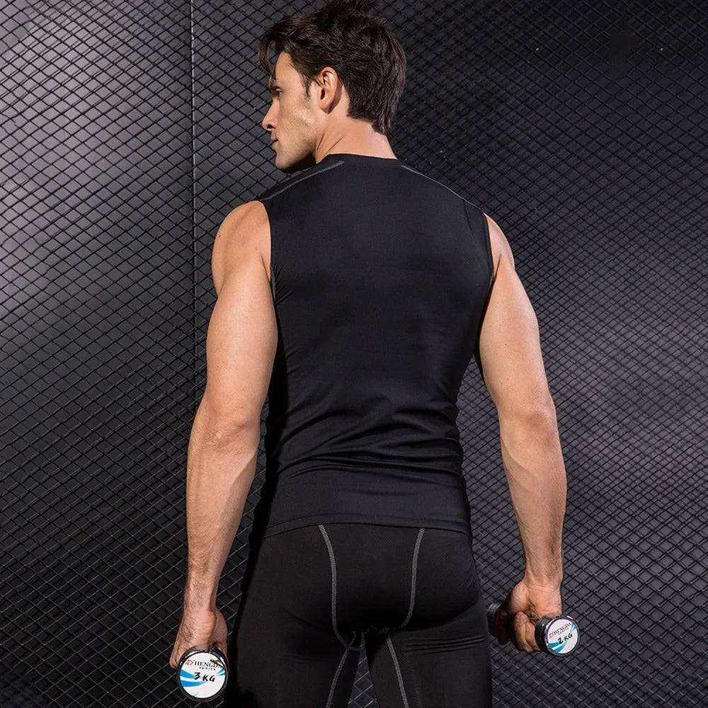 High Neck Tight Sleeveless Vest